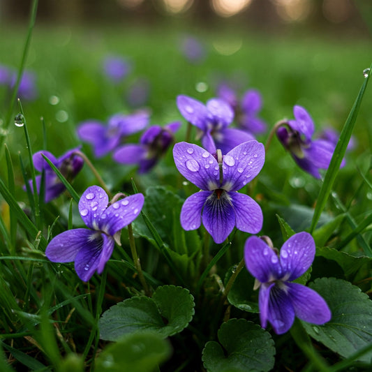 February's Delicate Charm: The Violet's Gentle Whisper
